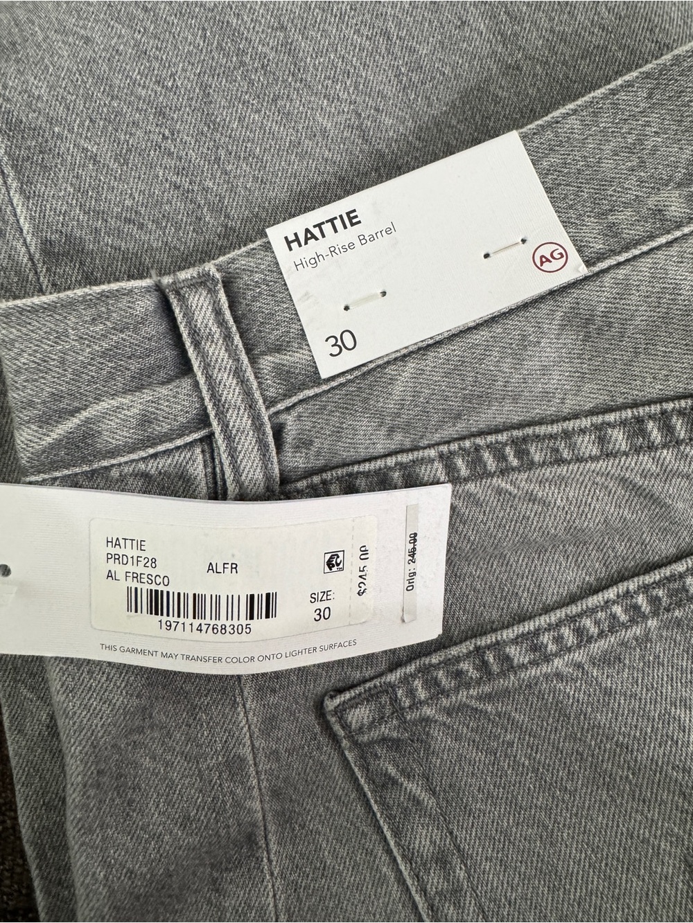 Ag Adriano Goldschmied Hattie Jean High-Rise Barrel - Picture 9 of 9